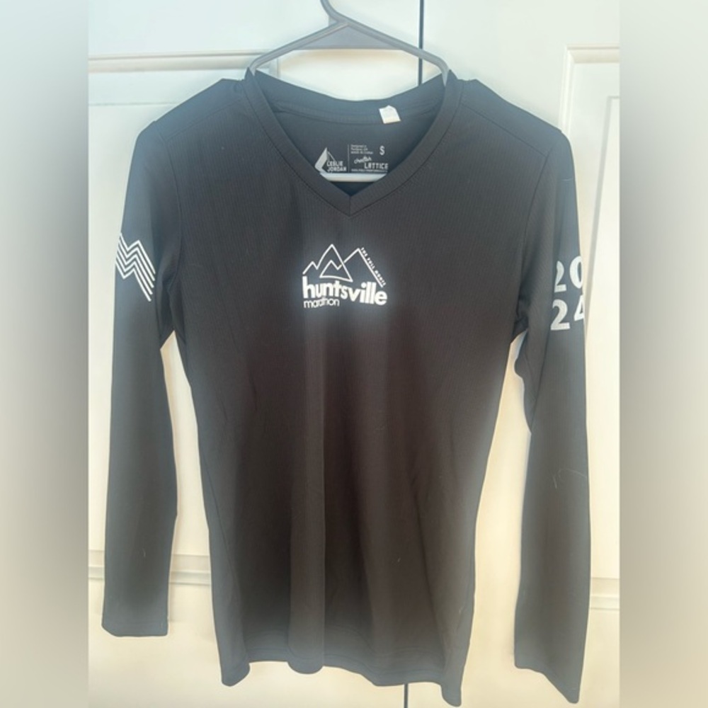 Huntsville Marathon The Full Monte 2024 Black Long Sleeve Tee